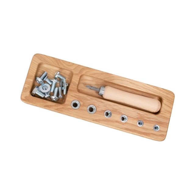 THREEWOOD Montessori Screw Board With No Personalization