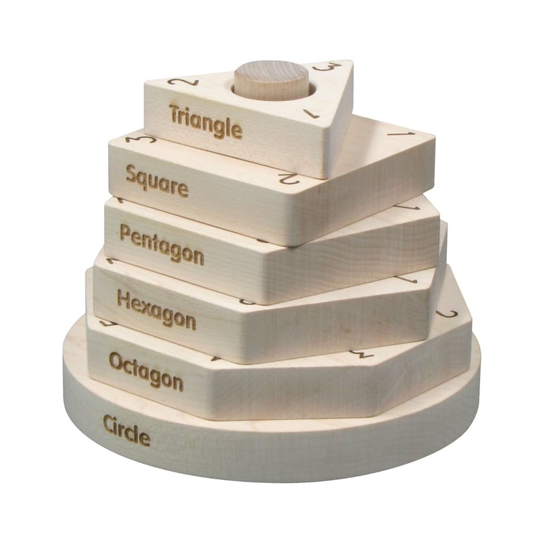 Montessori Maple Landmark Natural Shape Stacker