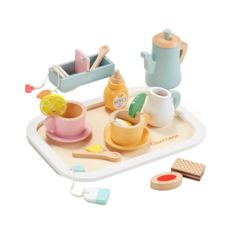 Montessori Giant bean Wooden Tea Set