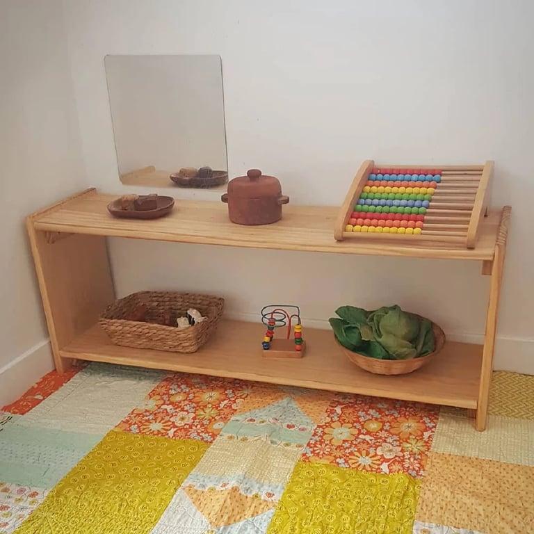 Montessori Works at Play Infant Shelf Pine