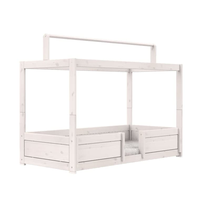 LIFETIME Kidsroom 4-in-1 Bed with Fabric Roof Whitewash Premium