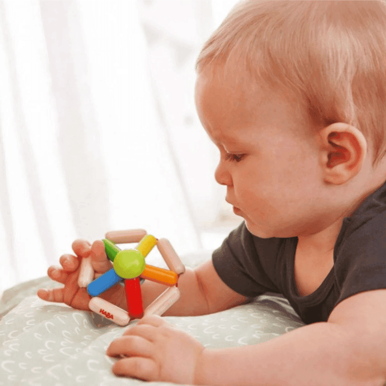 HABA Wooden Baby Rattle Color Carousel | MontiPlanet.com.au Montessori ...