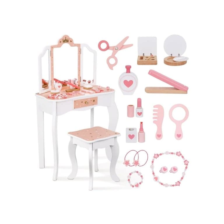 Woopie Green Dressing Table With Accessories