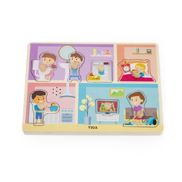 Viga Knob Puzzle Daily Activities