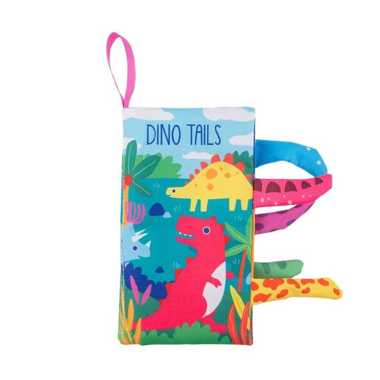 Stephen Joseph Soft Sensory Book With Tails Dinoseavers