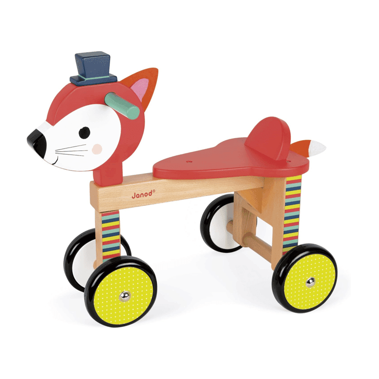 Montessori Janod Baby Forest Fox Ride-On Toy