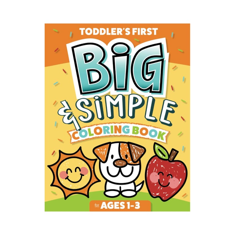 Montessori Cobb Design Toddler's First Big & Simple Coloring Book