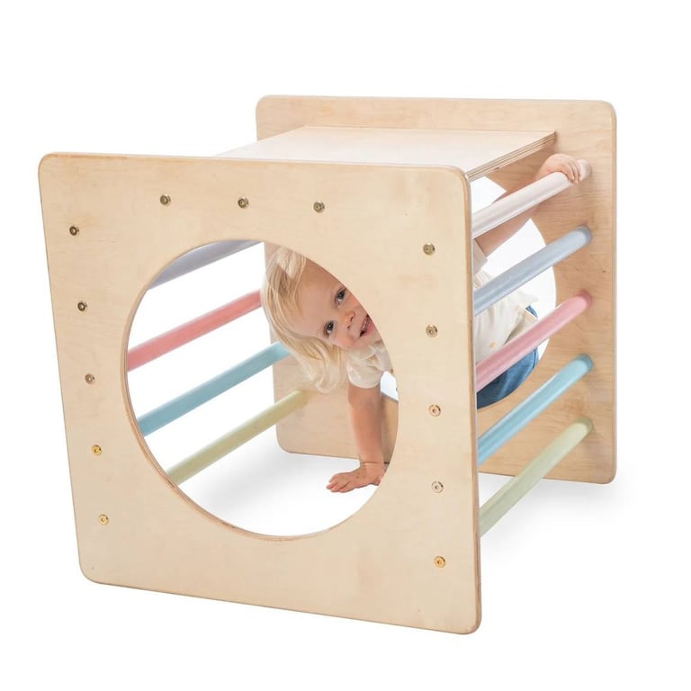 Montessori Tower Of The Wooden Owl Climbing Cube