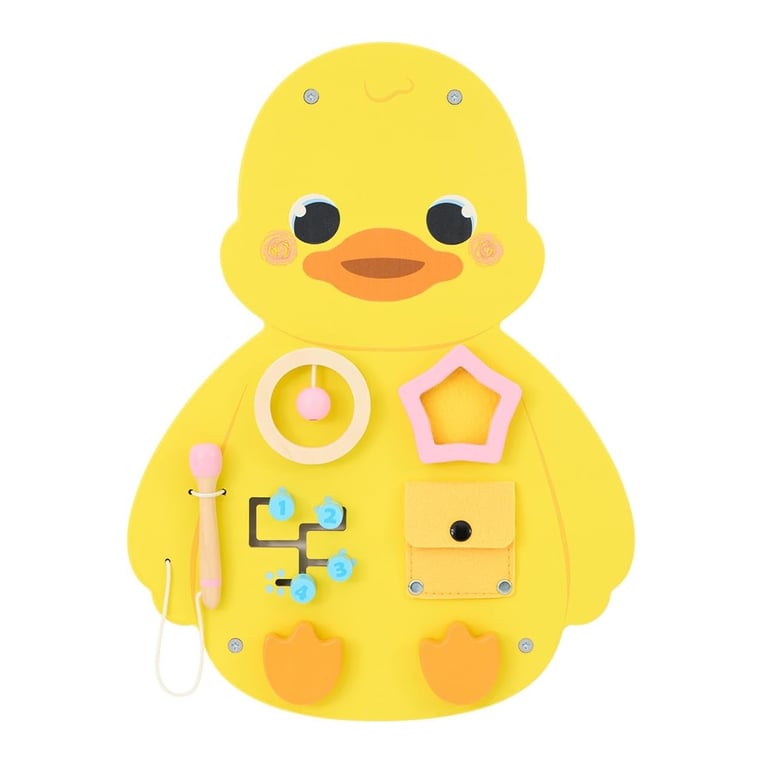 Montessori Monläurd Wall Mounted Busy Board Duck