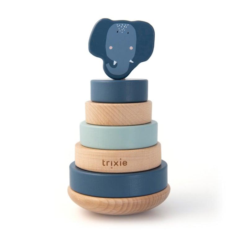 Montessori Trixie Wooden Ring Stacker Elephant