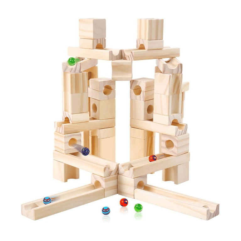 Montessori Golden Age Marble Run Building Blocks