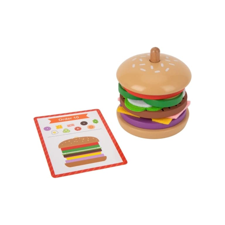 Woopie Green Ring Stacker Make a Burger