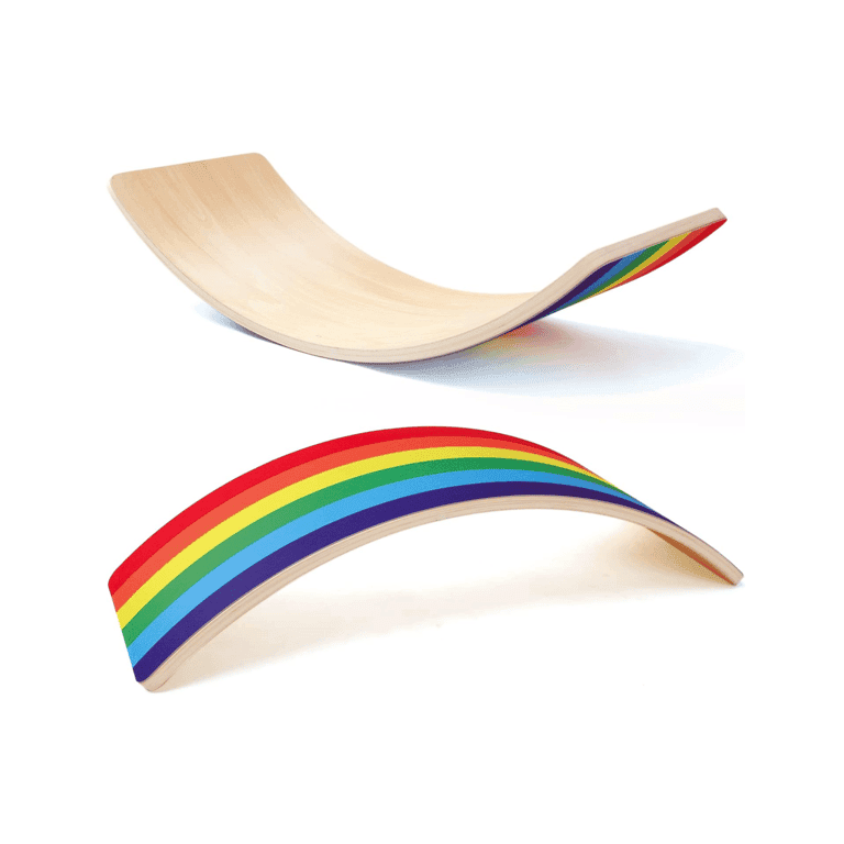 Montessori REU Bedmoimo Balance Board Rainbow