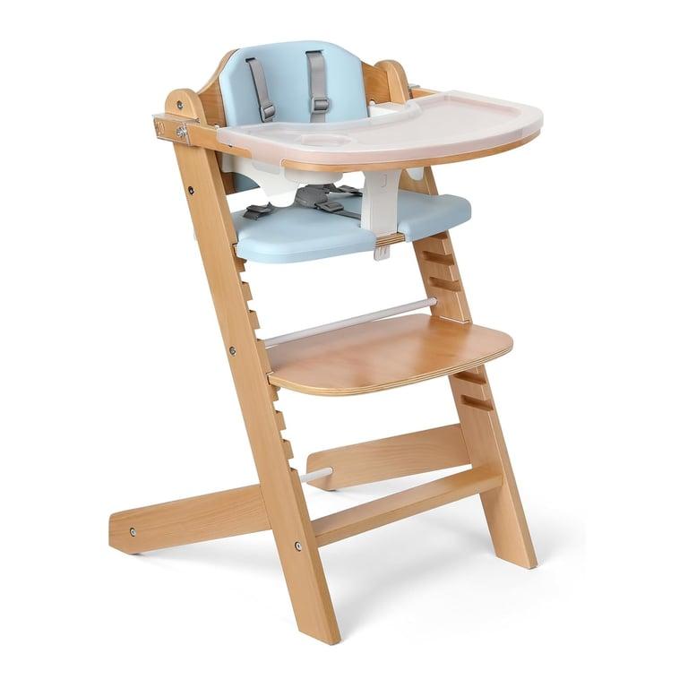 Montessori Cowiewie Wooden High Chair Blue