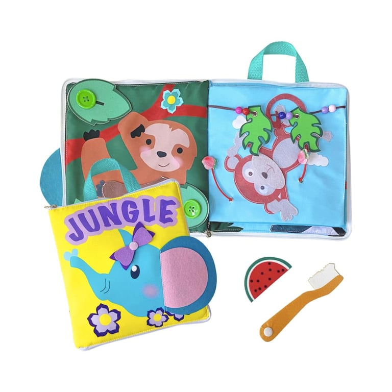 Montessori MOVEBO Travel Quiet Book Jungle