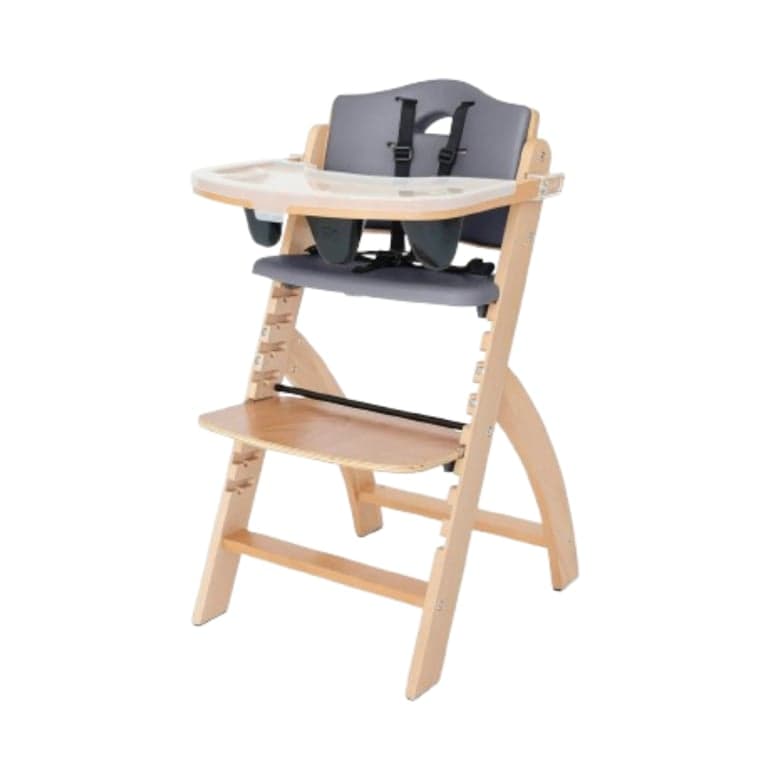 Abiie Beyond Junior High Chair Natural Dark Gray