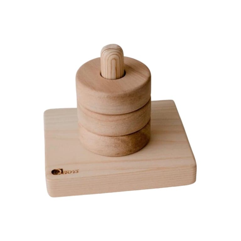 QToys Montessori Vertical Ring Stacker