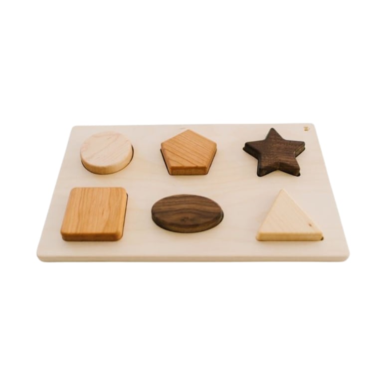 Montessori Bannor Toys Chunky Shape Puzzle