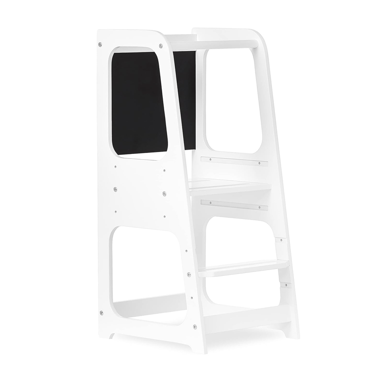 Montessori Dream On Me Explora Tower & Step Stool White