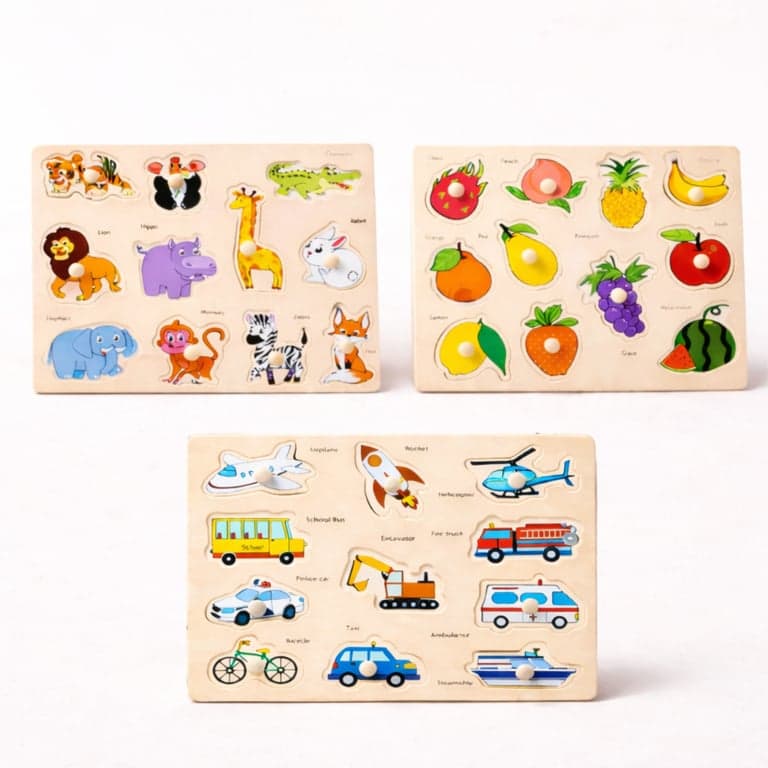 The Little Marvin Montessori Board Puzzle Set of 3