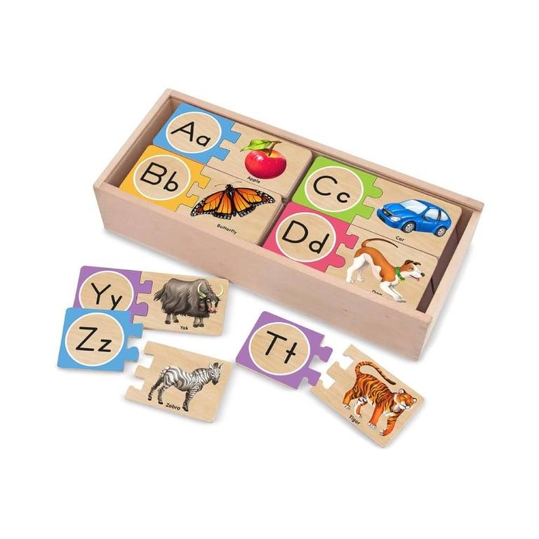 Montessori Melissa & Doug Self-Correcting Developmental Toy Letter Puzzles