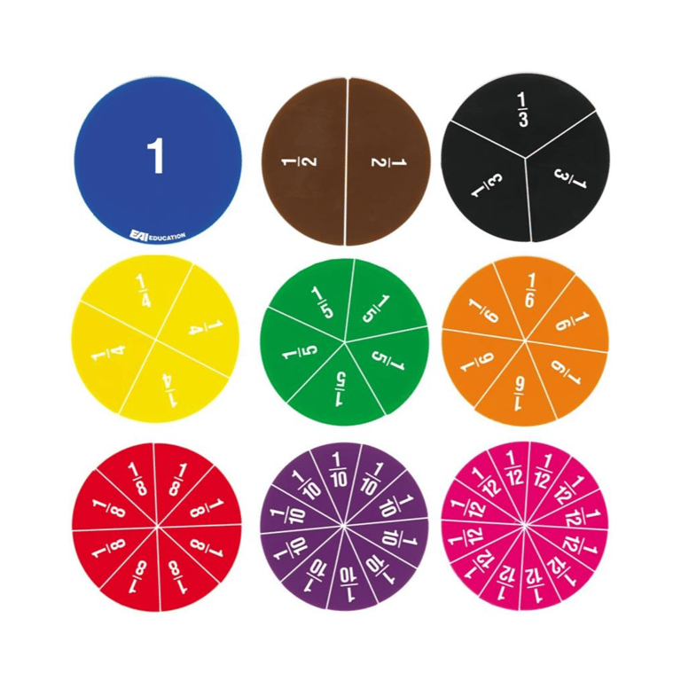 Montessori EAI Education Fraction Circles