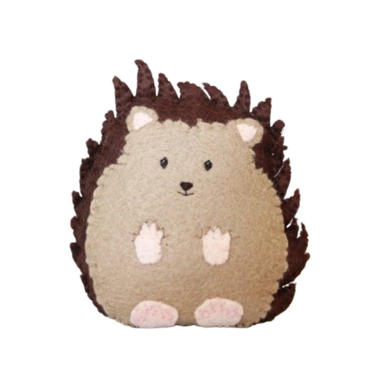 Montessori Delight Felt Designs Squeaker Hedgehog