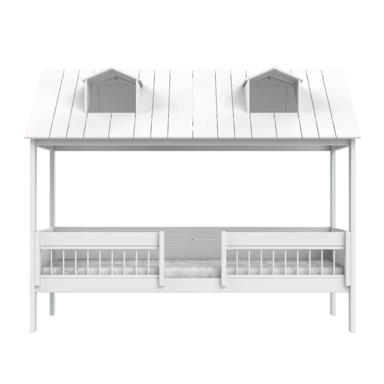 LIFETIME Kidsroom Beach Hut Bed 90 x 200 cm White Premium