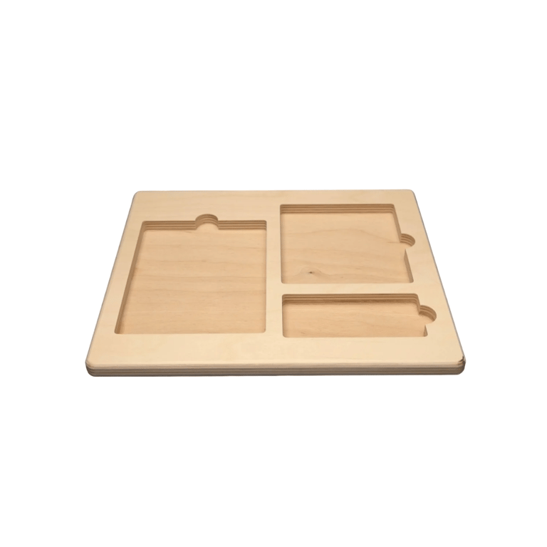 Montessori Waseca Biomes Three-Part Card Tray Primary