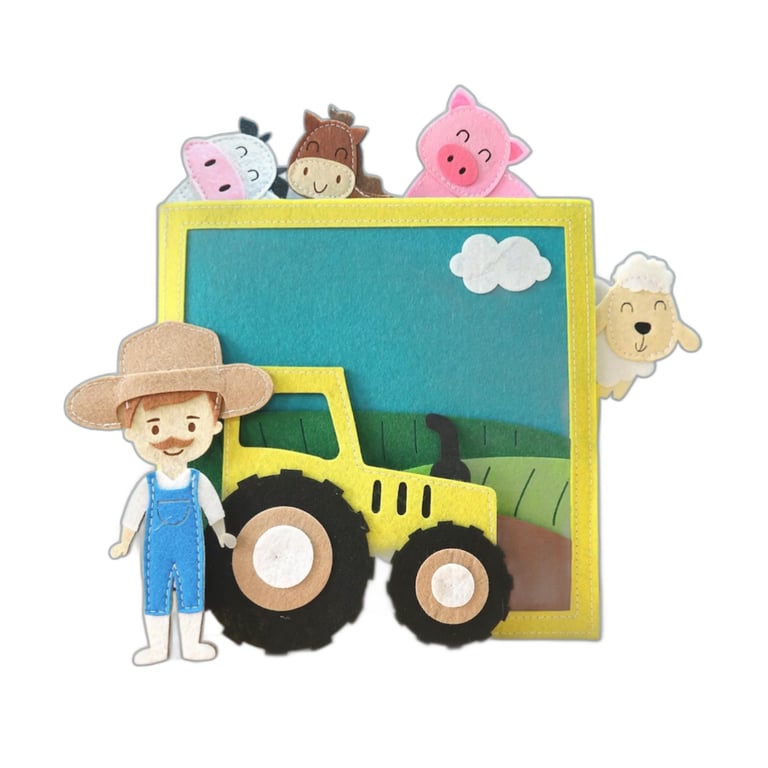 Montessori Leo Felt Books Quiet Book The Little Farmer