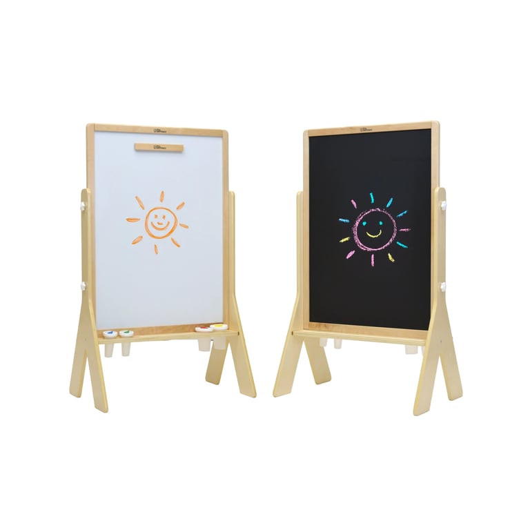 Montessori Little Partners Contempo Art Easel Natural