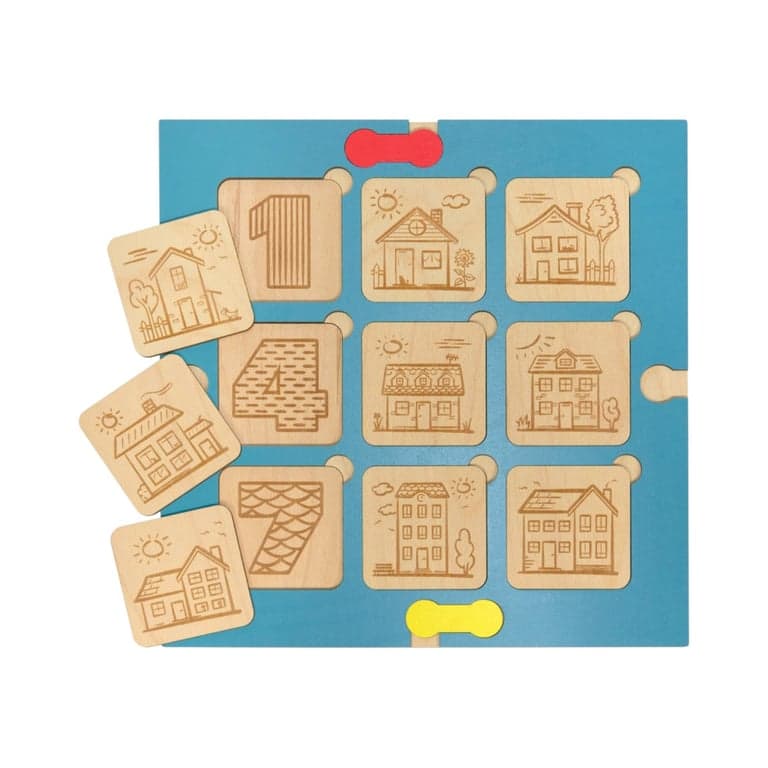 Makura Nuki Inserts Little Houses and Numbers