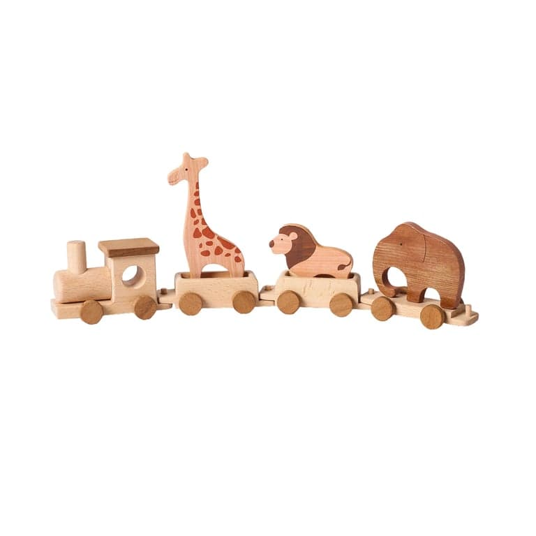 Wonder Space Wooden Train Toy Animal