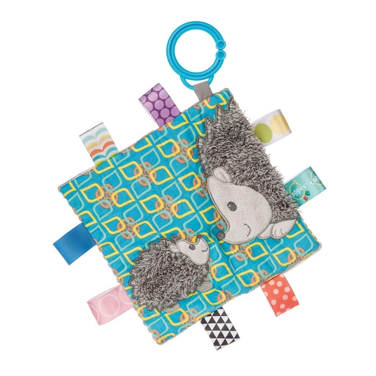 Montessori Mary Meyer Taggies Crinkle Me Baby Toy Heather Hedgehog Multicolor