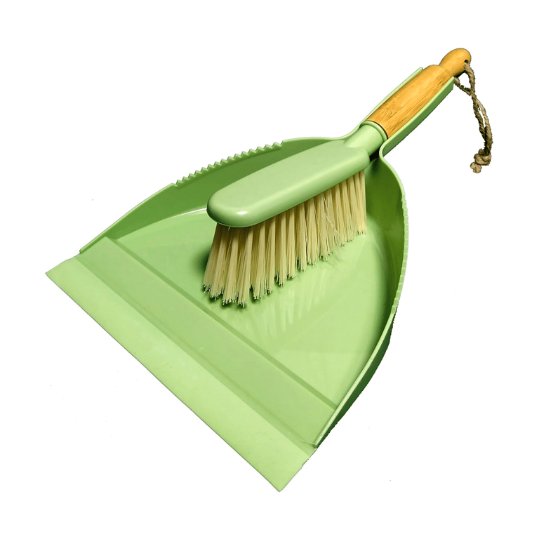 Montessori Boershun Hand Broom & Dustpan Green