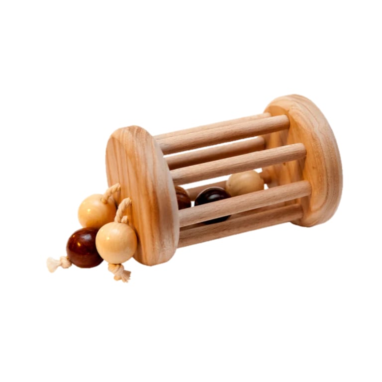 Montessori PoppyBabyCo Montessori Rattle With Rolling Balls