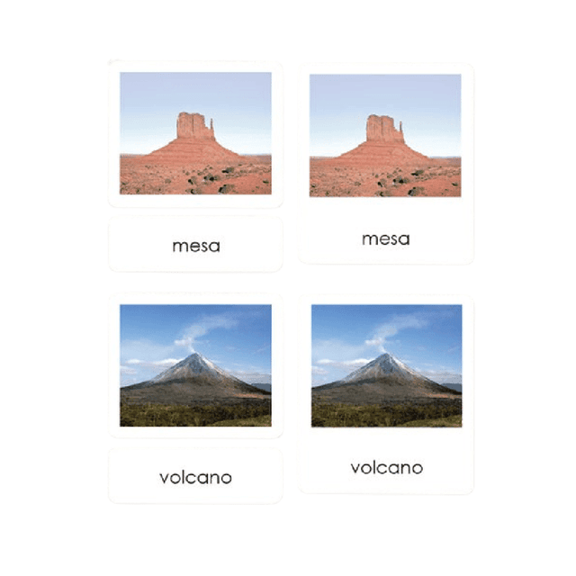 Maitri Learning Land & Water Cards 2 3-Part Reading