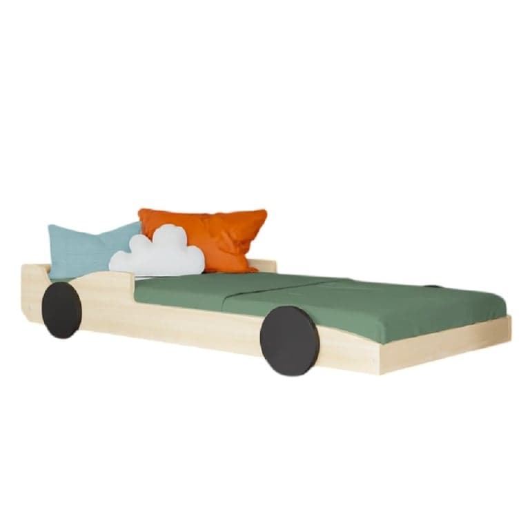 Benlemi Car Bed Speedy Transparent Oil Black 160 x 80